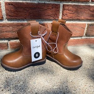 Cat & Jack Brown Boots Baby Sz. 6